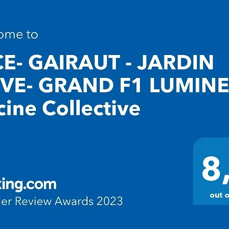 Apartament Nice- Gairaut - Jardin Prive- Grand F1 Lumineux-piscine Collective *
